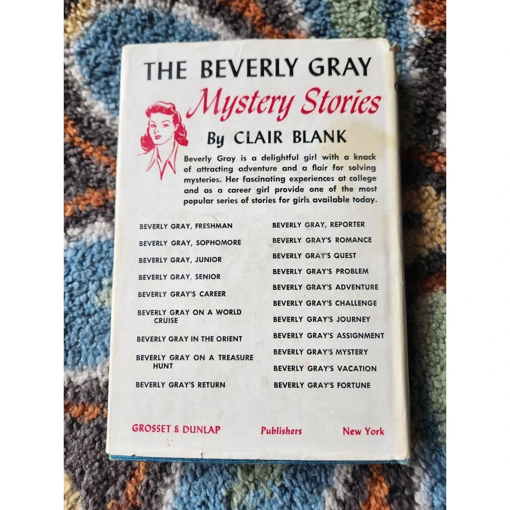 1959 Nancy Drew The Clue in the Crumbling Wall HC w/ Dust Jacket Blue‎ Tweed